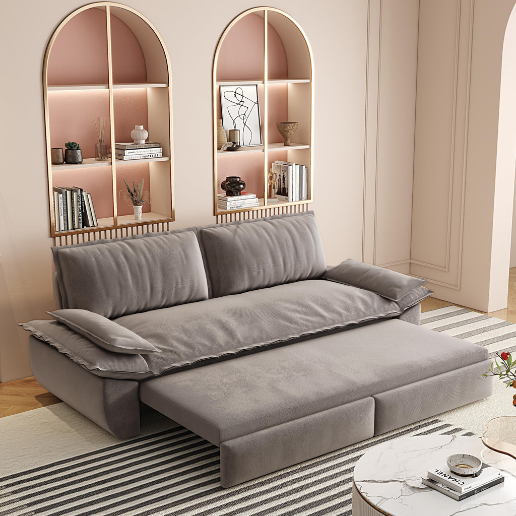 73.2" Queen Pull Out Sofa Bed