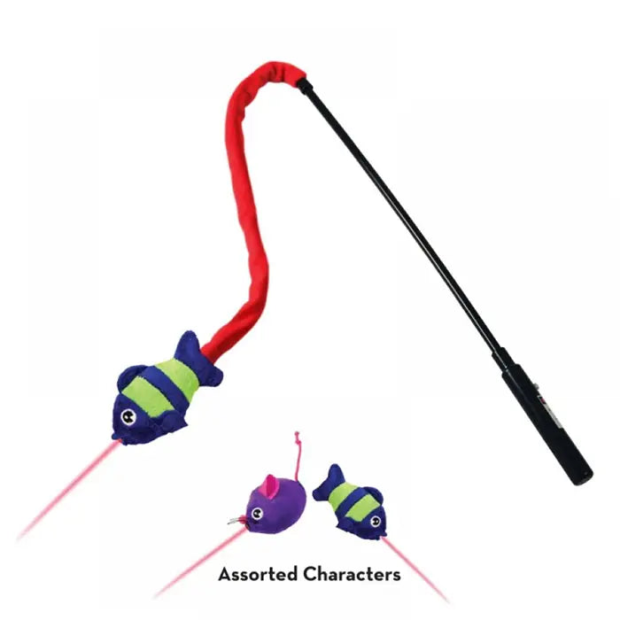 KONG Laser Teaser Cat Toy Wand for Interactive Play 45cm