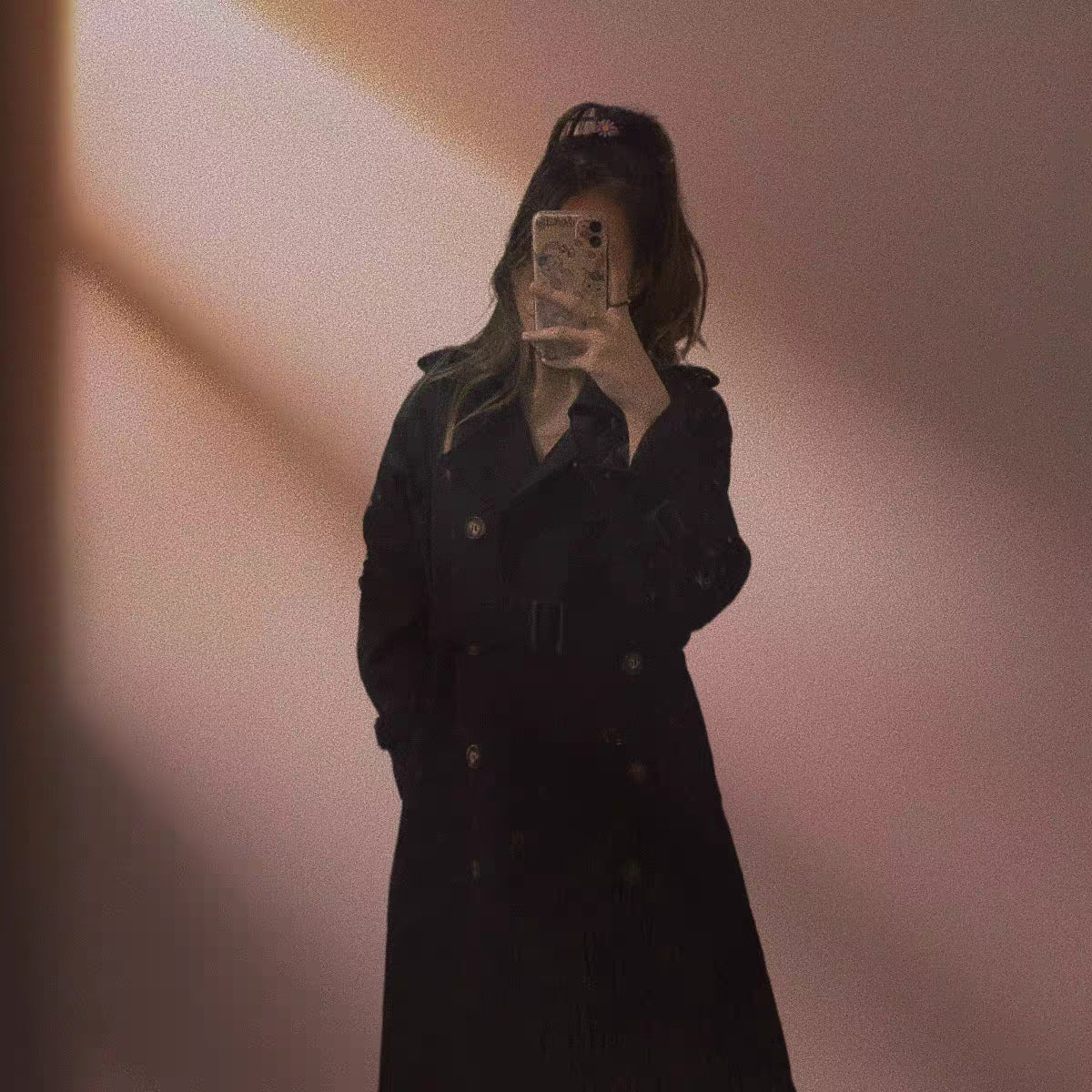 Korean-style Trench Coat For Petite Women Mid-length Jacket