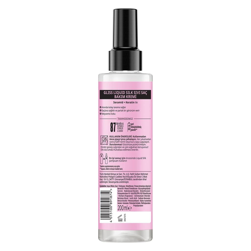 Gliss Liquid Silk Express Spray Conditioner for Dull Hair 200ml
