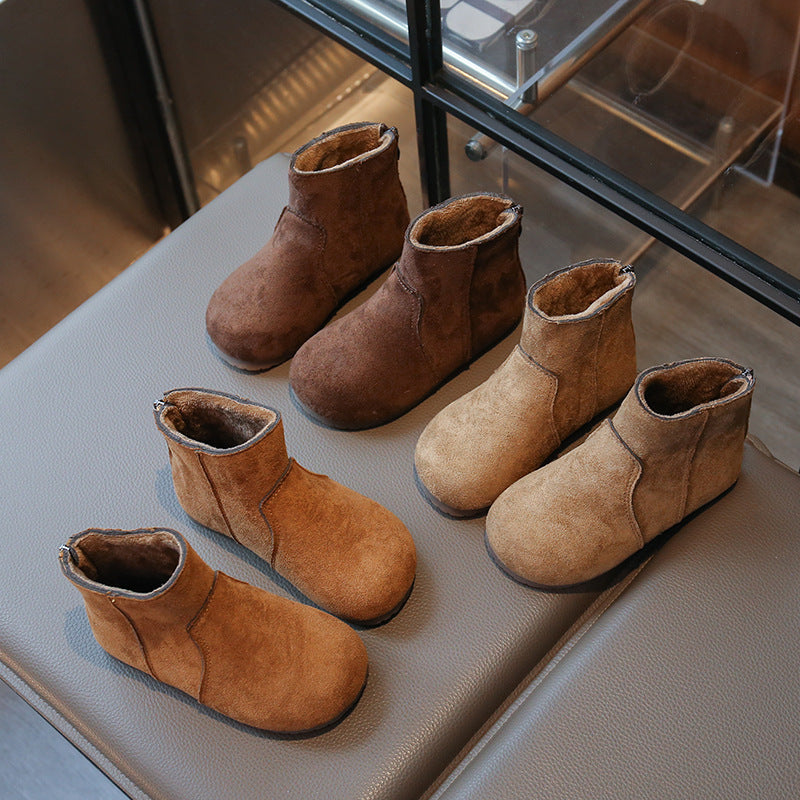 New Winter Versatile British-style Girls Ankle Boots