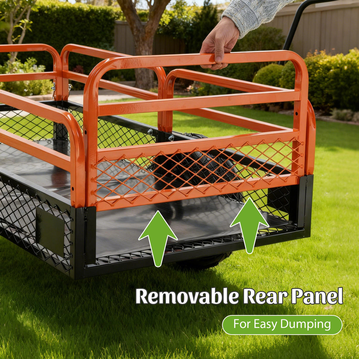 1500LBS Capacity Dump Cart Trailer
