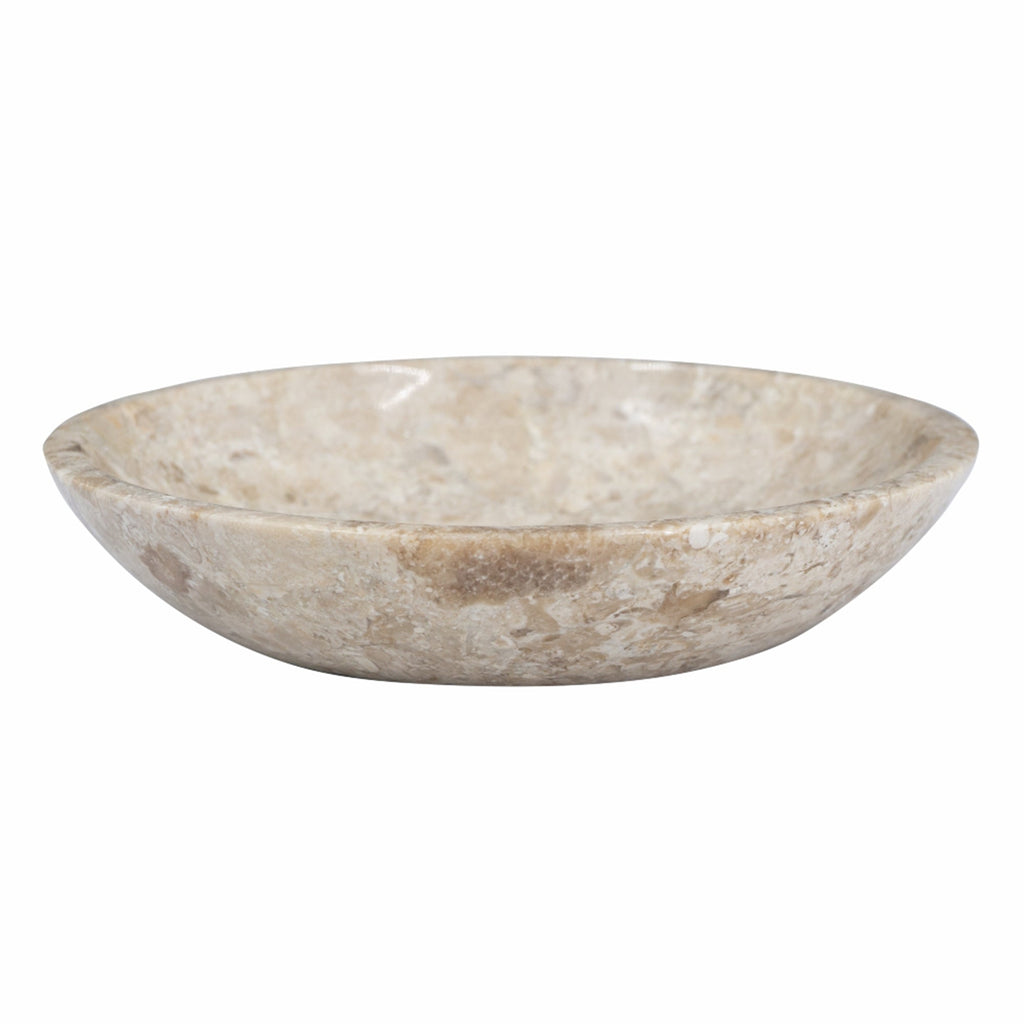 6x6x1.5" Round Marble Decorative Bowl