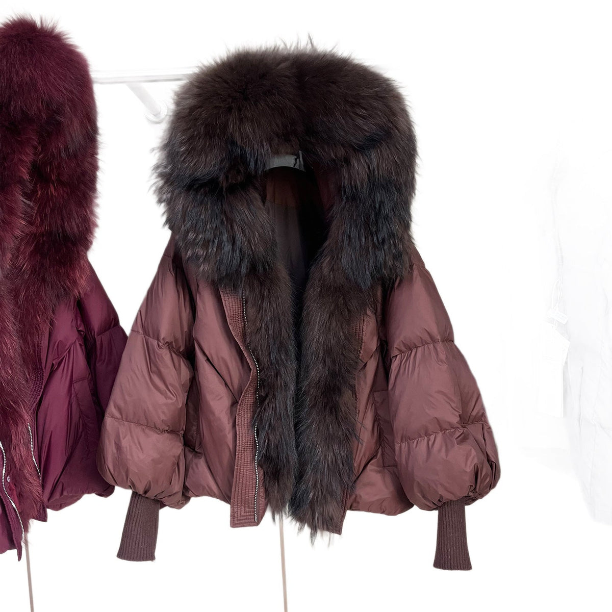 Womens Short Fashionable Thick Warm Fur Coat