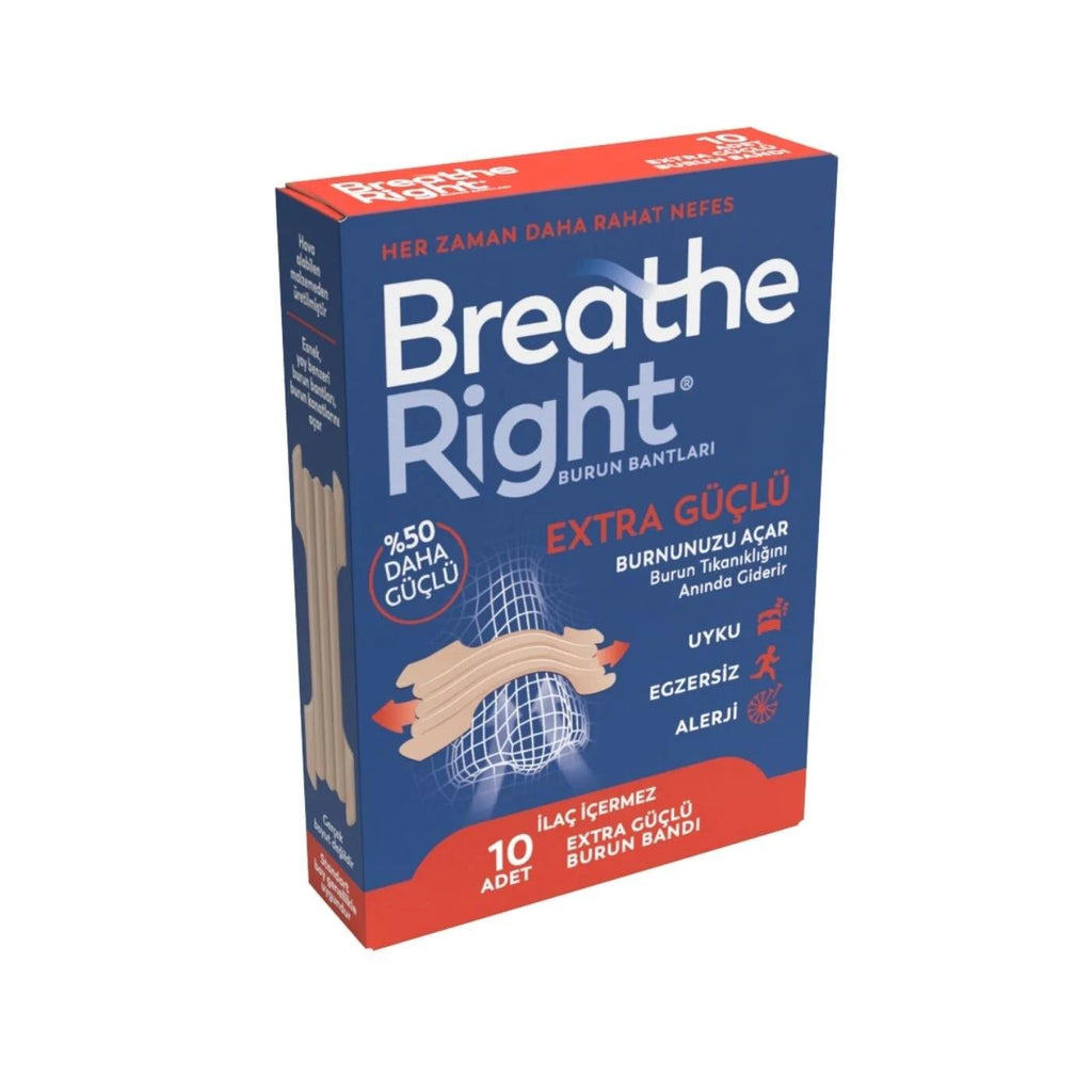 Breathe Right Extra Strength Nasal Strips for Better Airflow 10ct