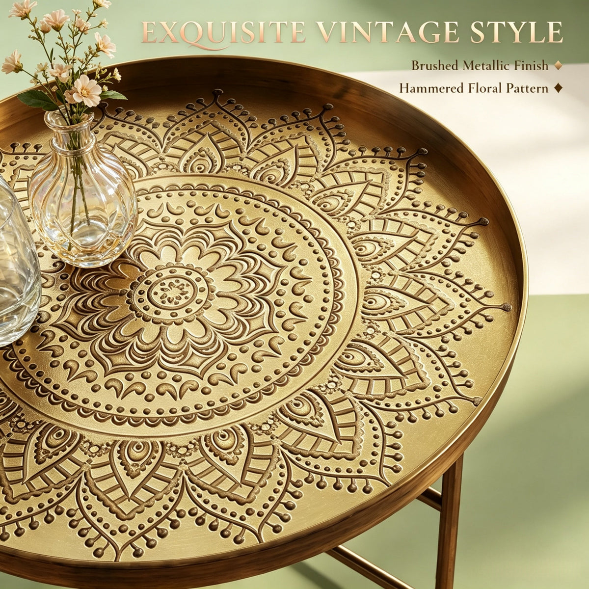 Multi-Functional Circular Center Table for Living Room