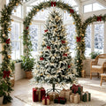 Pre-lit Flocked Christmas Tree