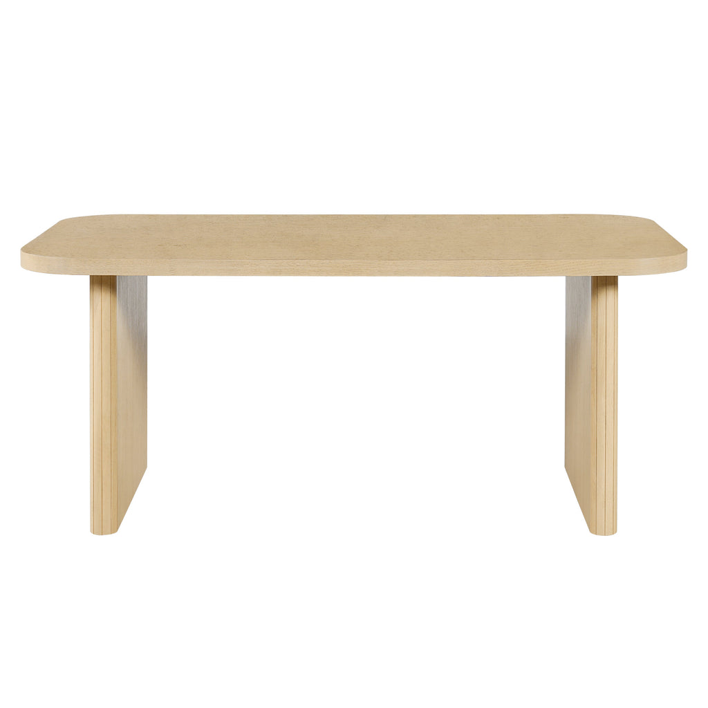 68.75" Wood Dining Table Set with 4