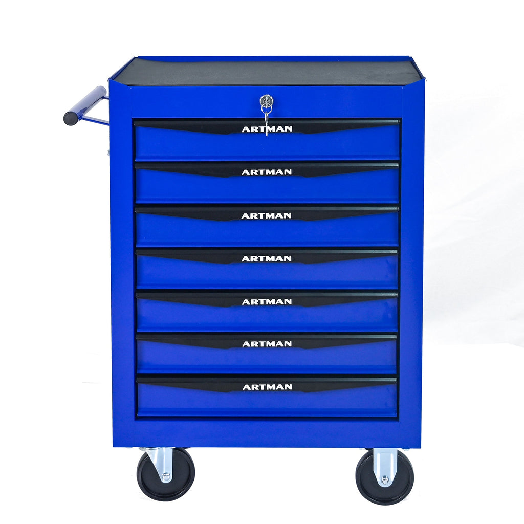 Rolling Metal Tool Chest with 7 Drawers