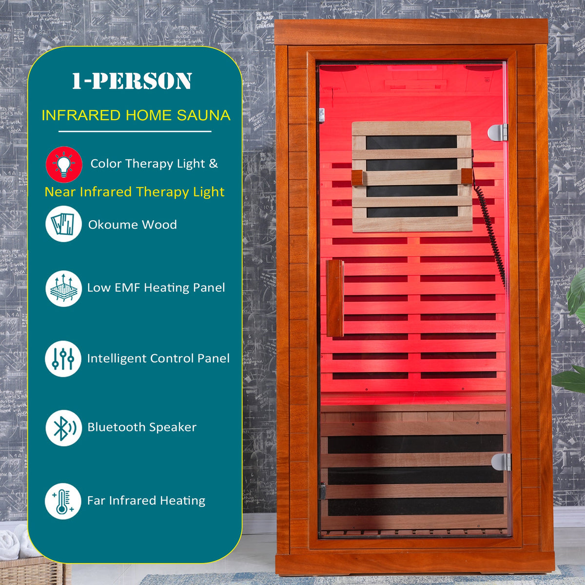 Infrared Sauna with Bluetooth Audio