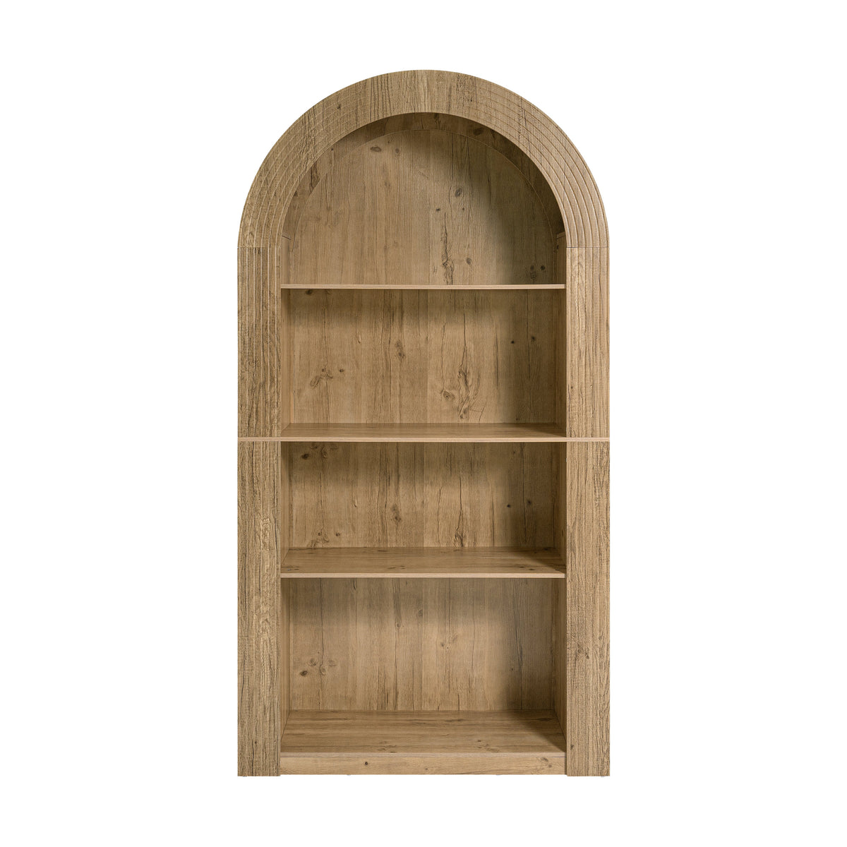78.74" Tall Arched Bookcase