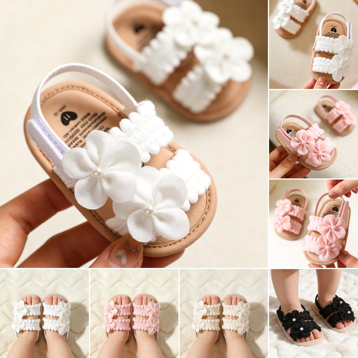 Cute Princess-style Sandals For Babies And Toddlers Suitable For All Seasons