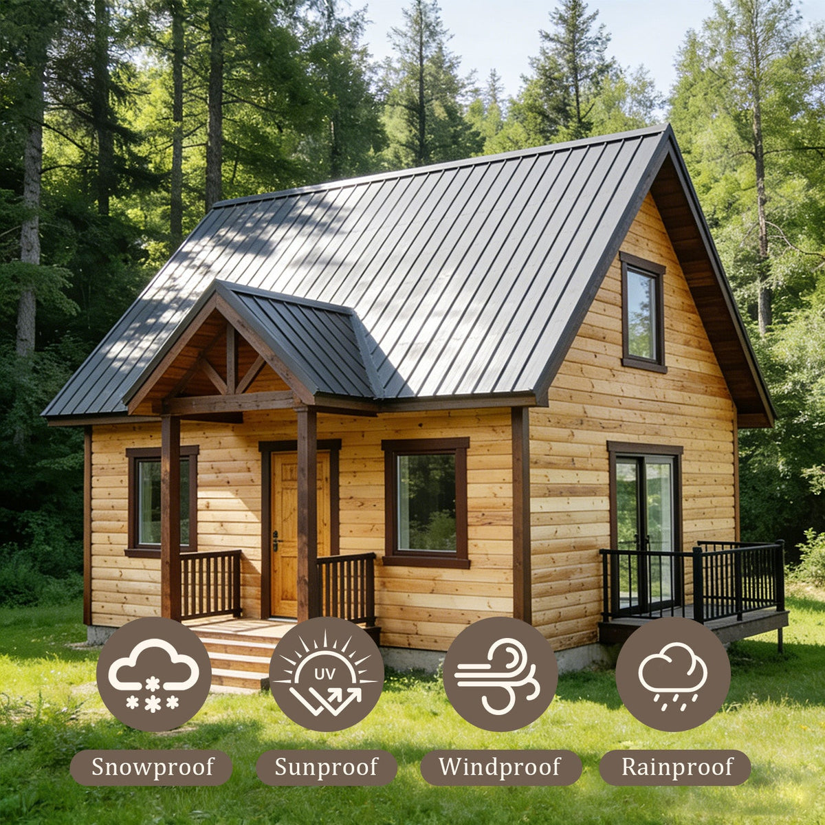 20 Pcs Metal Roof Panels - Galvanized Steel