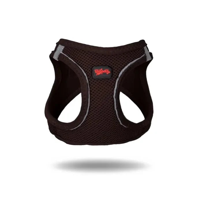 Tailpetz Air-Mesh Dog Harness Breathable Brown Small/Medium