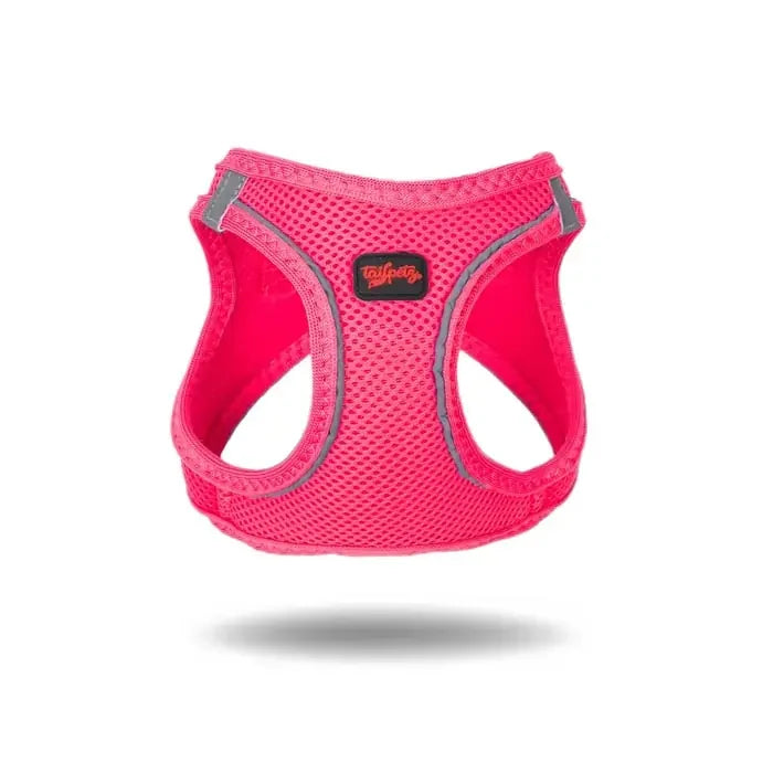 TailPetz Air-Mesh Dog Harness Breathable Neon Pink