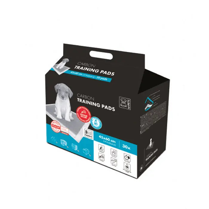M-Pets Carbon Dog Training Pads Odor Control 45x60cm 30 Count
