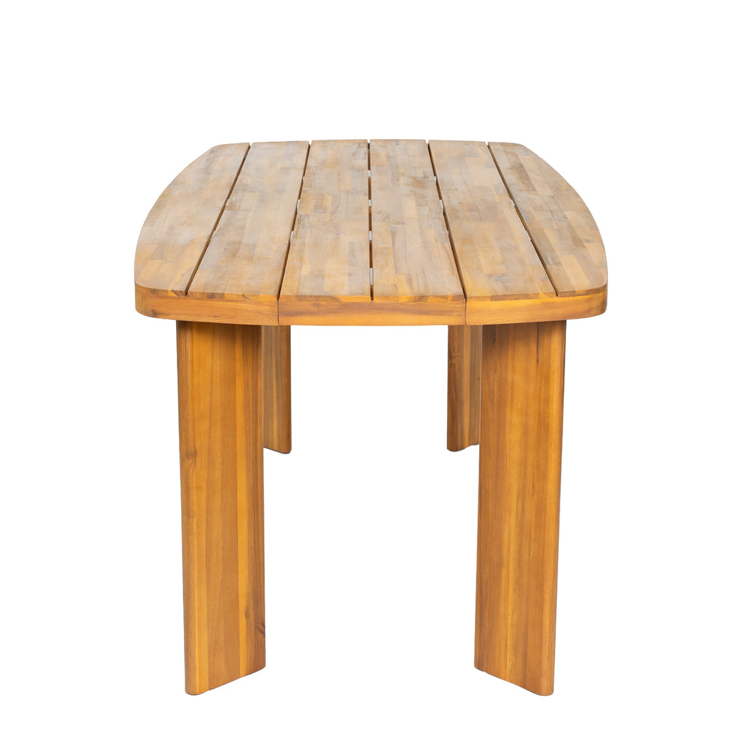 7-Piece Outdoor Patio Dining Set with Teak Finish