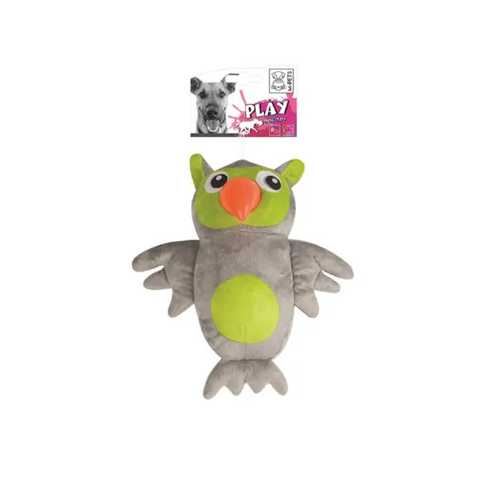 M-Pets William Giant Owl Dog Toy for Interactive Play