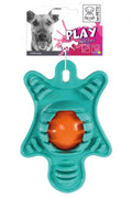 M-Pets Flyer Turtle Rubber Dog Toy for Active Play