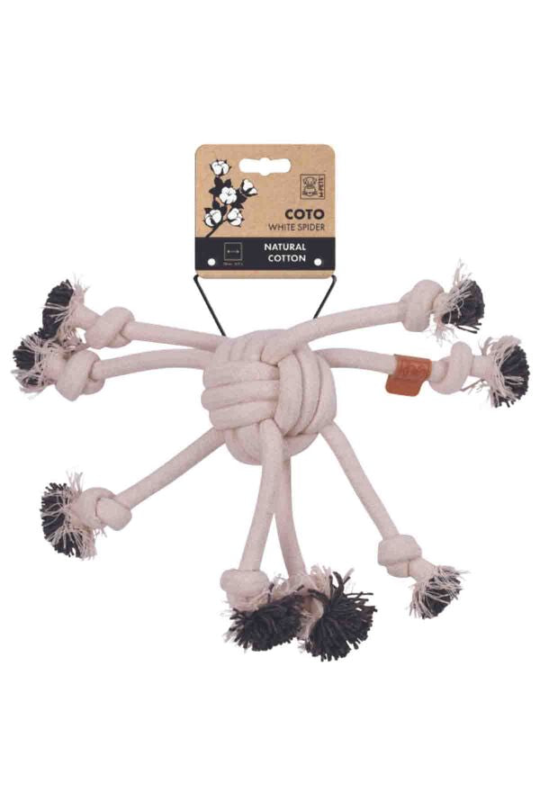 M-Pets Coto White Spider Cotton Rope Dog Toy 38cm