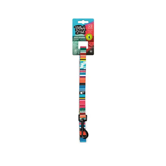 M-Pets Urban Style Jazz Stripes Dog Leash Medium 120cm