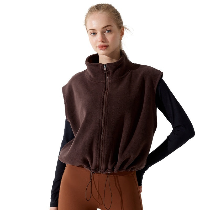 Warm Winter Fleece Vest For Women Wearable Outdoors