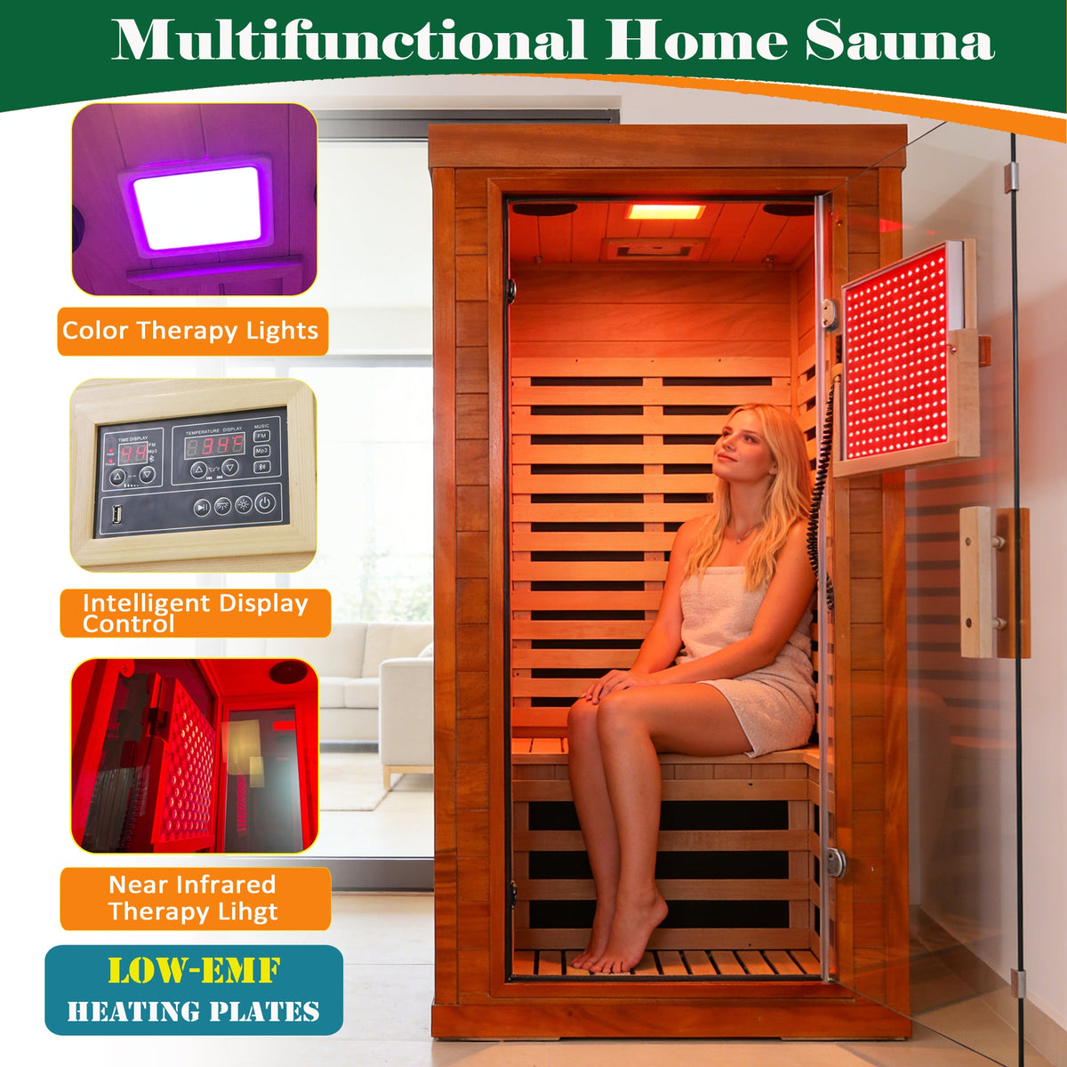 Far Infrared Sauna Room Front Wall Replacement
