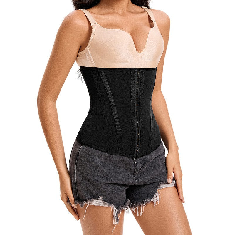 Women's Waist Trainer Corset Zipper Body Shaper Tummy Control Underbust Cincher