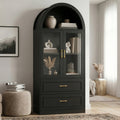 Modern Minimalist Arched Top Storage Cabinet