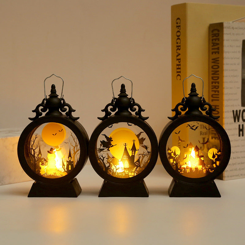Vintage-Style Halloween LED Lantern