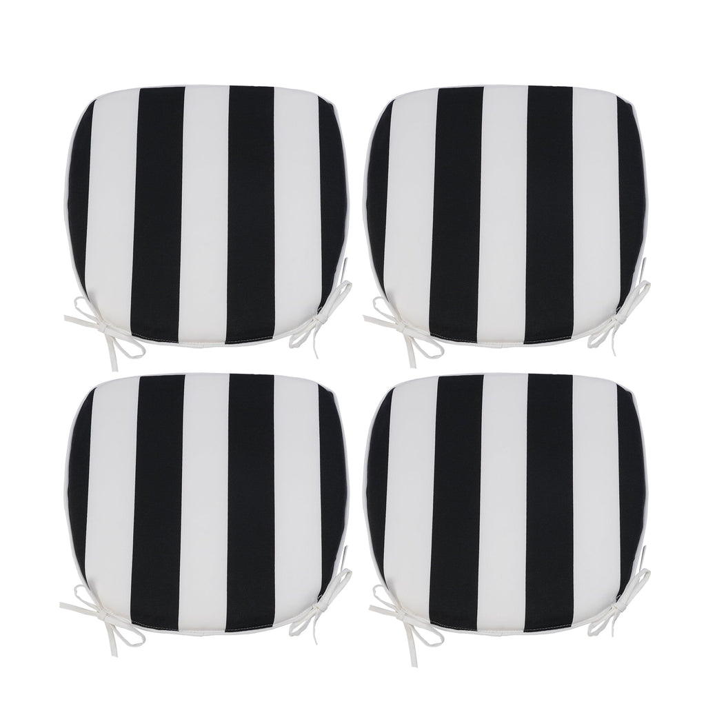 Water-Repellent U-Shape Thick Foam Seat Cushions - Set of 4