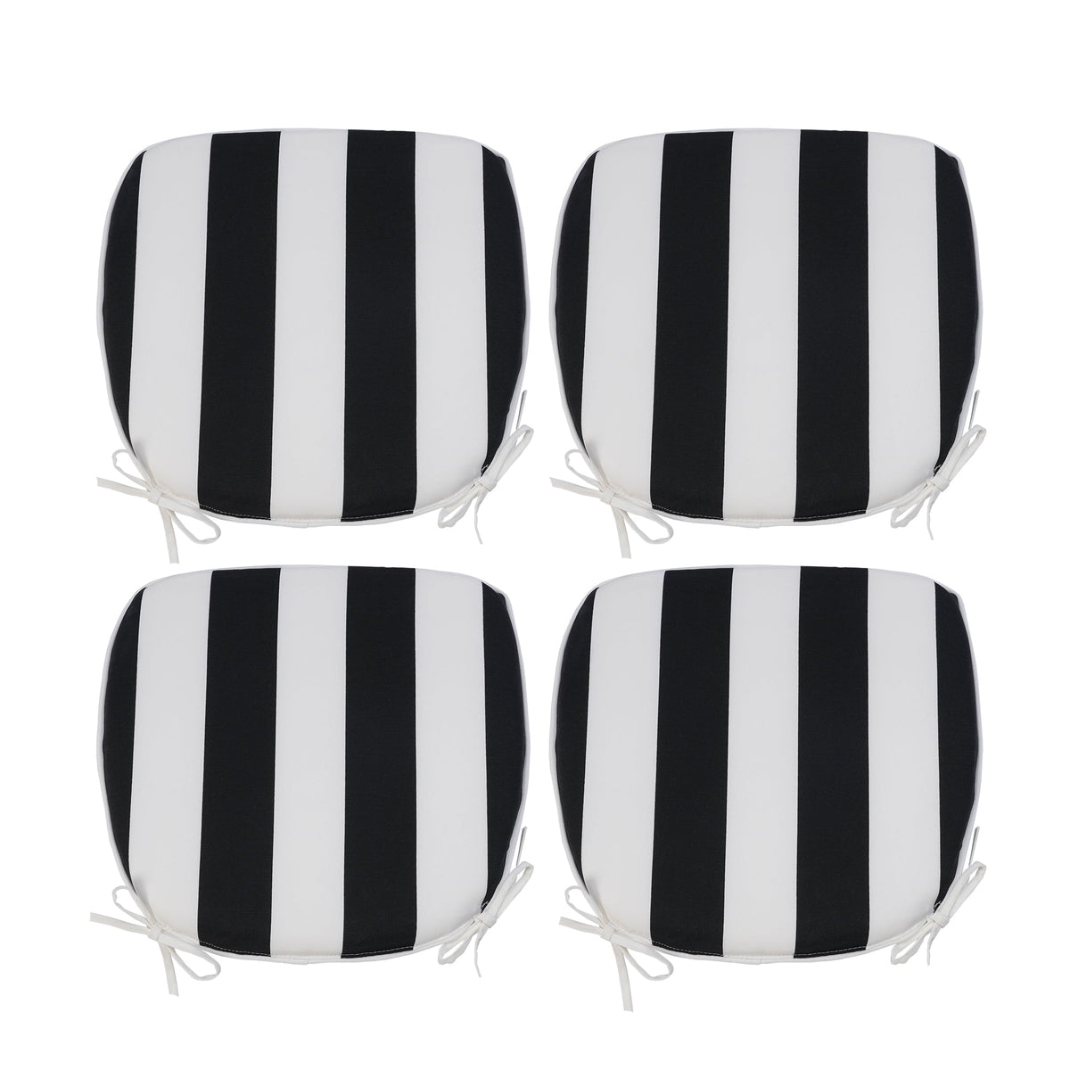 Water-Repellent U-Shape Thick Foam Seat Cushions - Set of 4