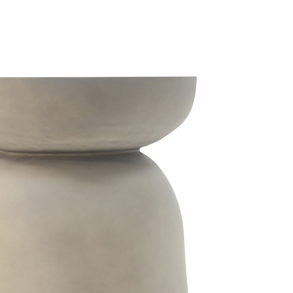 Outdoor Round Top MGO Drum Side Table