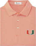 Miami Hurricanes Striped Polo
