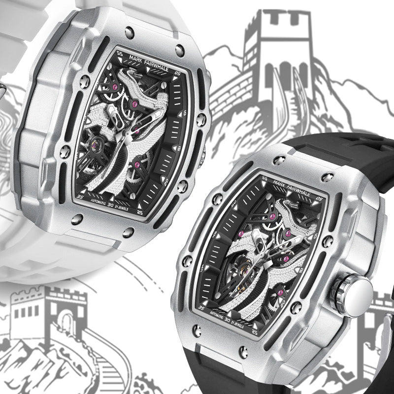 Openwork Carved Luminous Fully Automatic Mechanical Watch