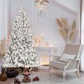 7.5FT Flocked Christmas Tree with 550 UL Lights
