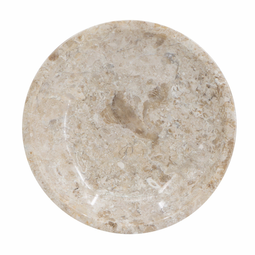 6x6x1.5" Round Marble Decorative Bowl