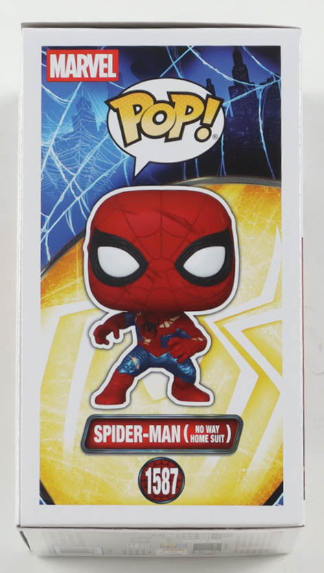 Tom Holland Signed "Spider-Man: Brand New Day" #1587 Spider-Man (No Way Home Suit) Bobble-Head Funko Pop! Vinyl Figure (Beckett)