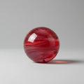 Glass Sphere Red Swirl Sphere