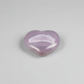 Heart Shaped Polished Stone Light Grey Crystal Cluster