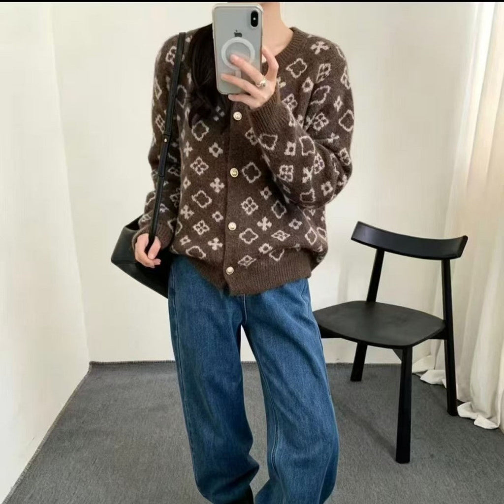 Fallwinter Womens Loose-fit Vintage-style Fashion Sweater