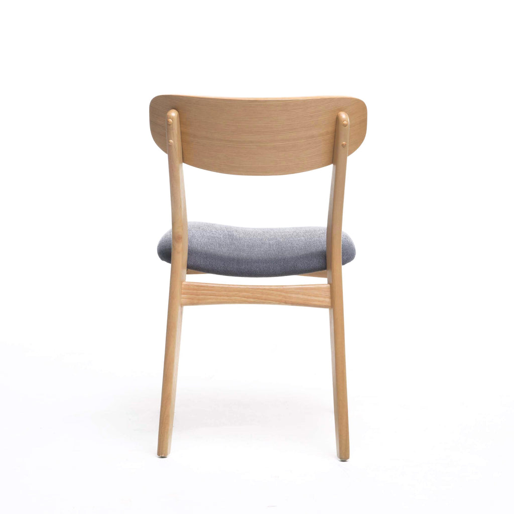 Upholstered Chenille Fabric Dining Chair Set of 2