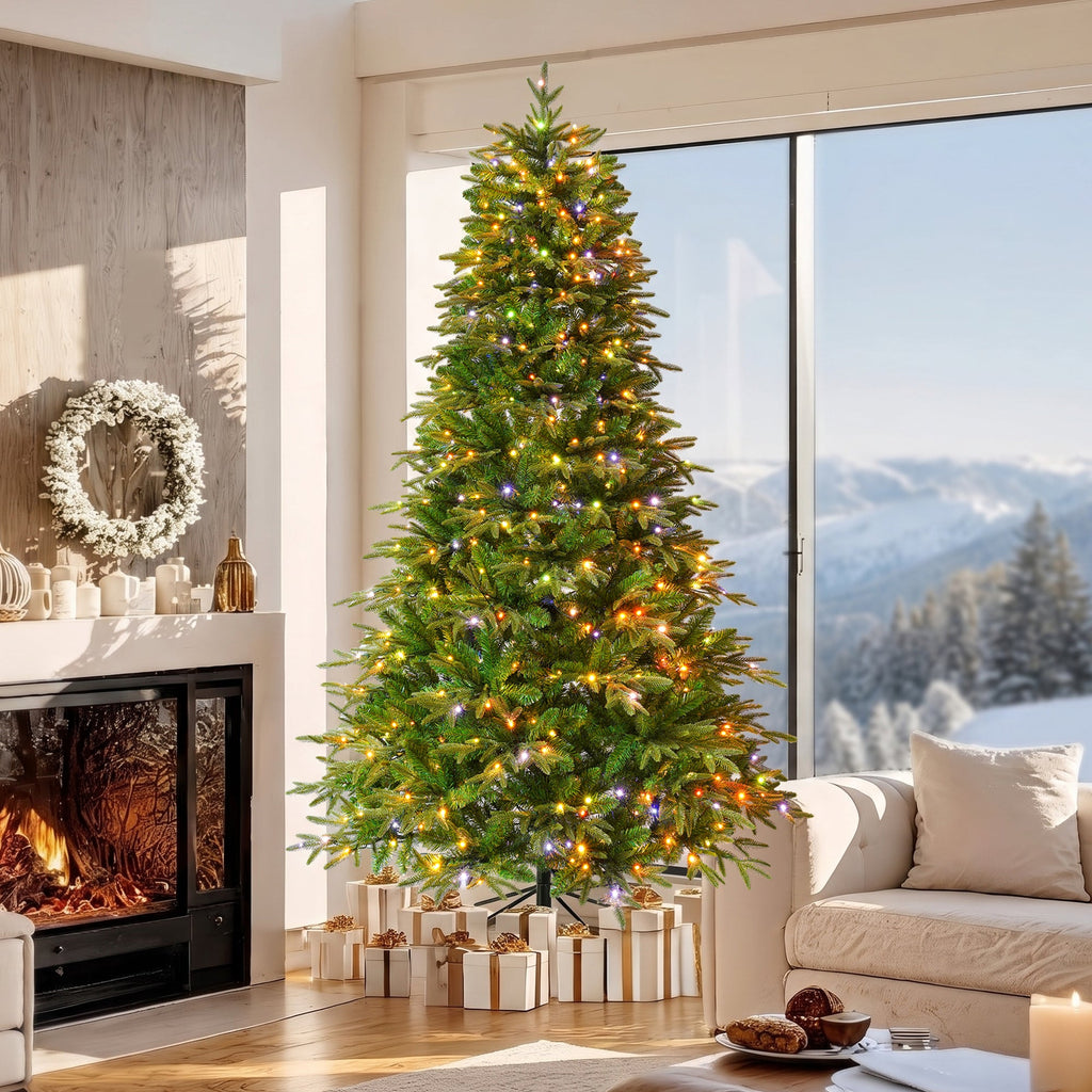 7.5FT Premium Life-Like Full Flocked Christmas Tree