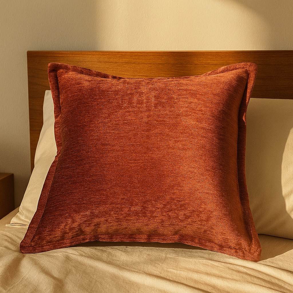 Homey Cozy Velvet Throw Pillow – Rose