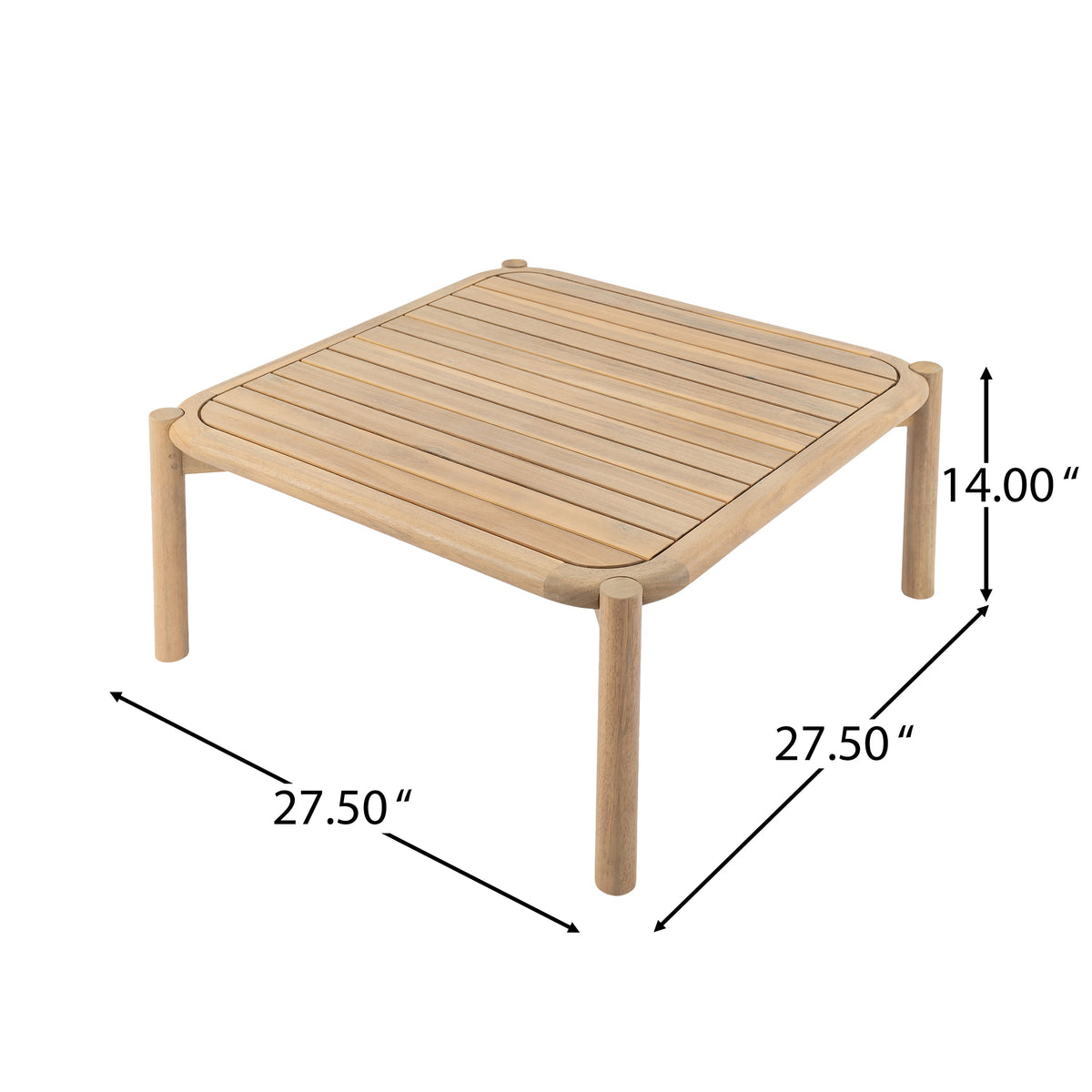 Casper Outdoor Coffee Table - Acacia Wood