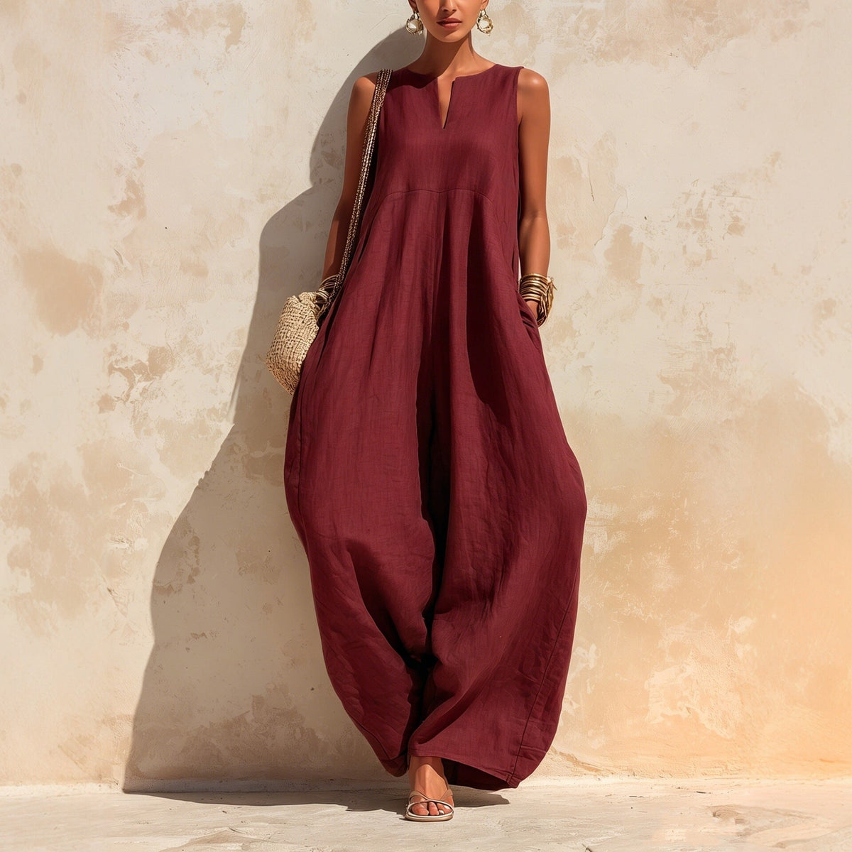 Elegant And Chic Wide-leg Jumpsuit For Women