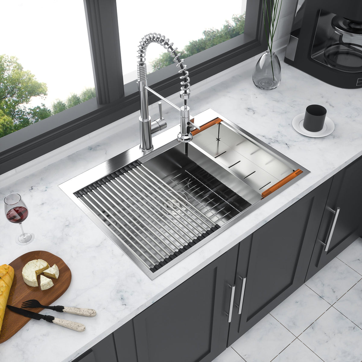30 Drop Kitchen Sink - 30 x 22 x 10 Inch Kitchen Sink