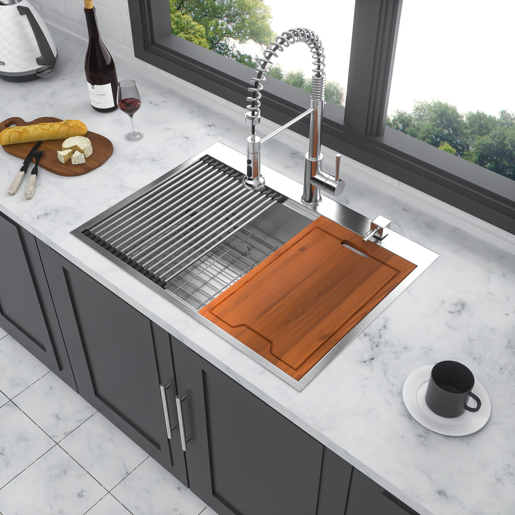 30 Drop Kitchen Sink - 30 x 22 x 10 Inch Kitchen Sink