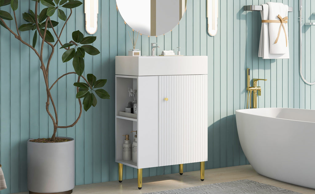 21.6" Left Side Storage Bathroom Vanity