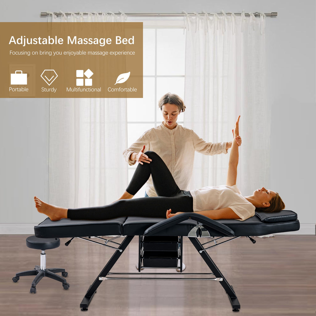 Massage Salon Tattoo Chair with Hydraulic Stool